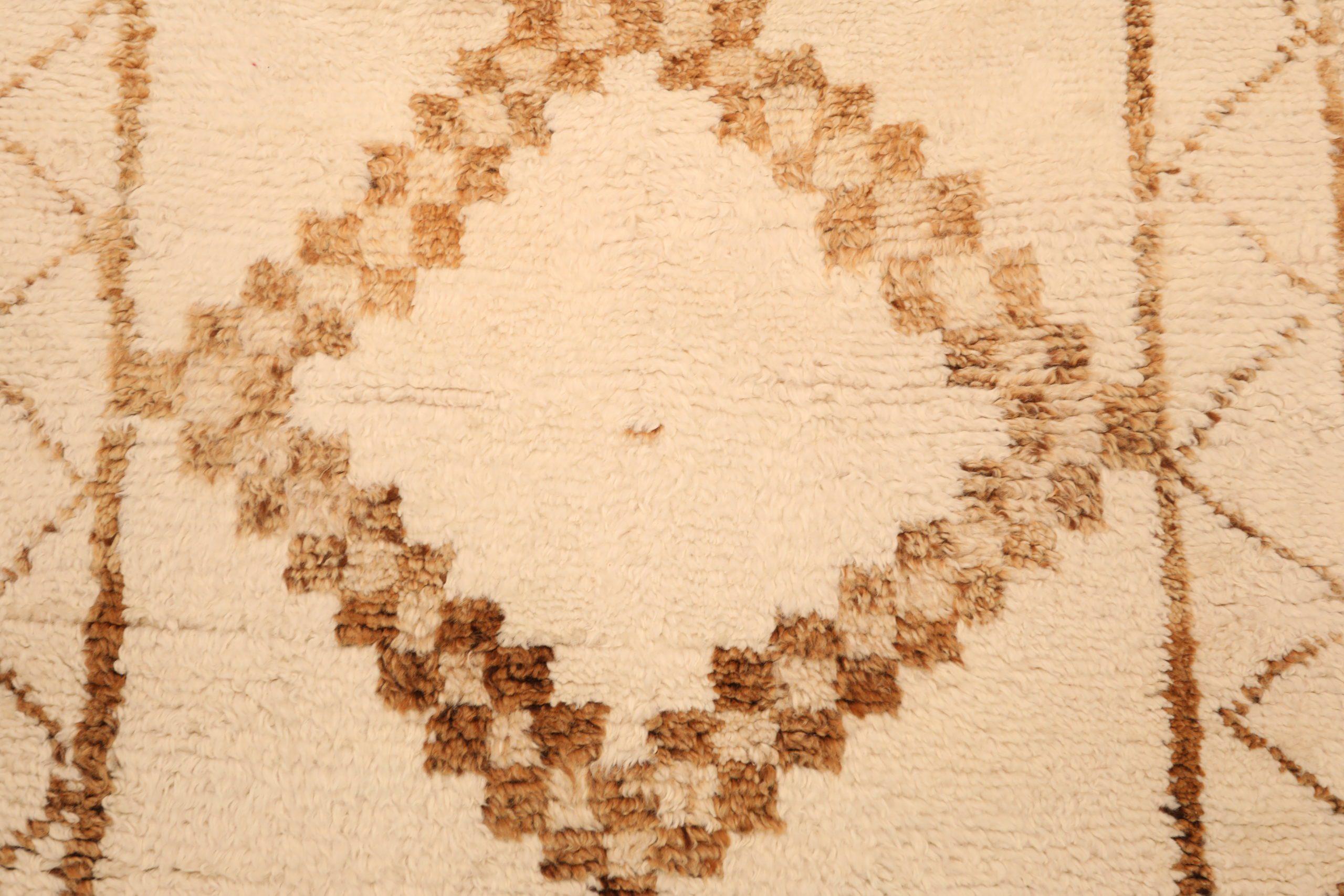 Tapis de course Turkey Anatoly - Laine Brown Ivory Design - 93356 Excellent état - En vente à Dallas, TX