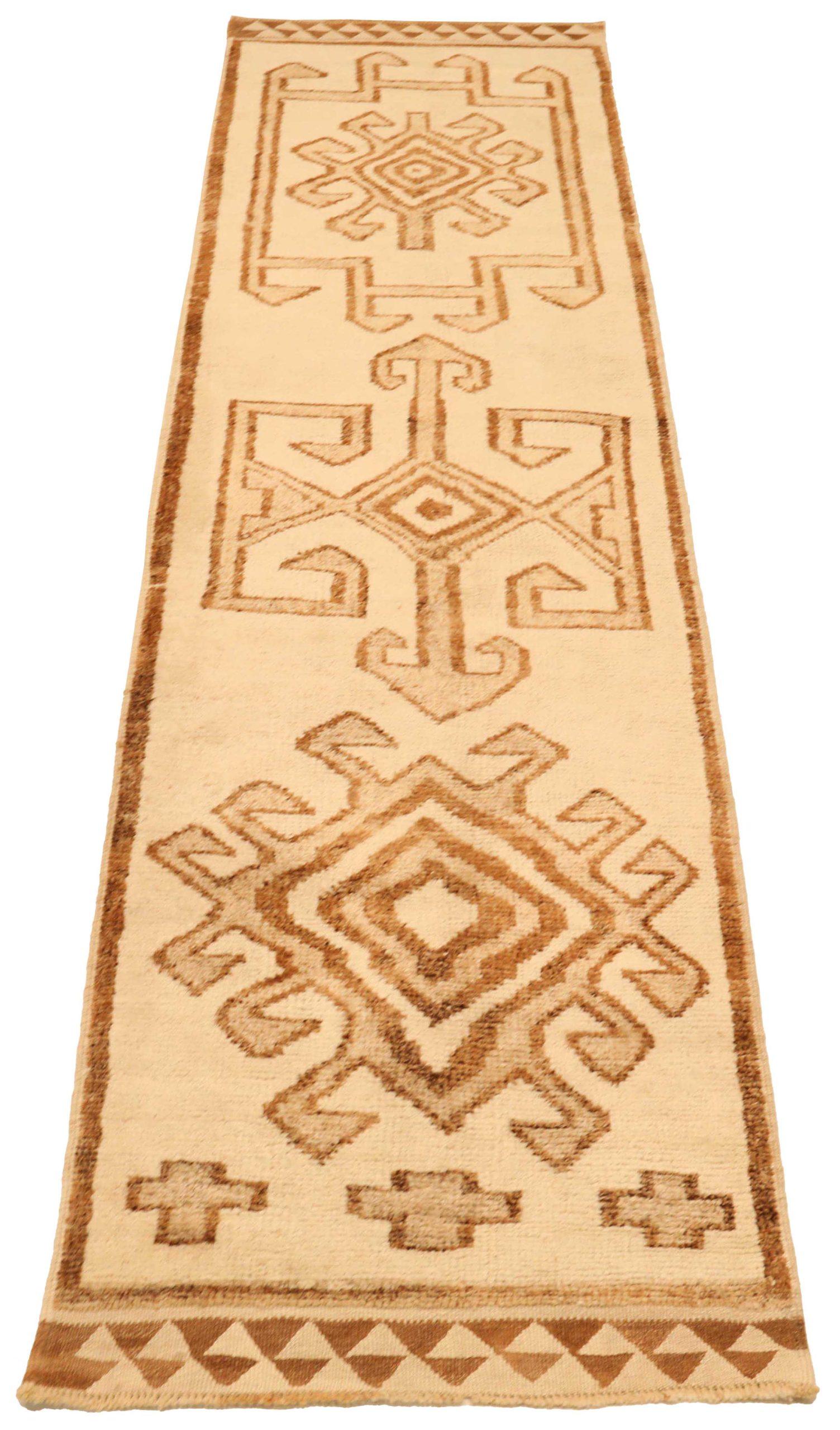 Discover the elegance of Turkey Anatoly featuring Runner Rug in Circa 1940. Designed with Wool and BrownIvory, this exclusive design is perfect for enhancing your space.