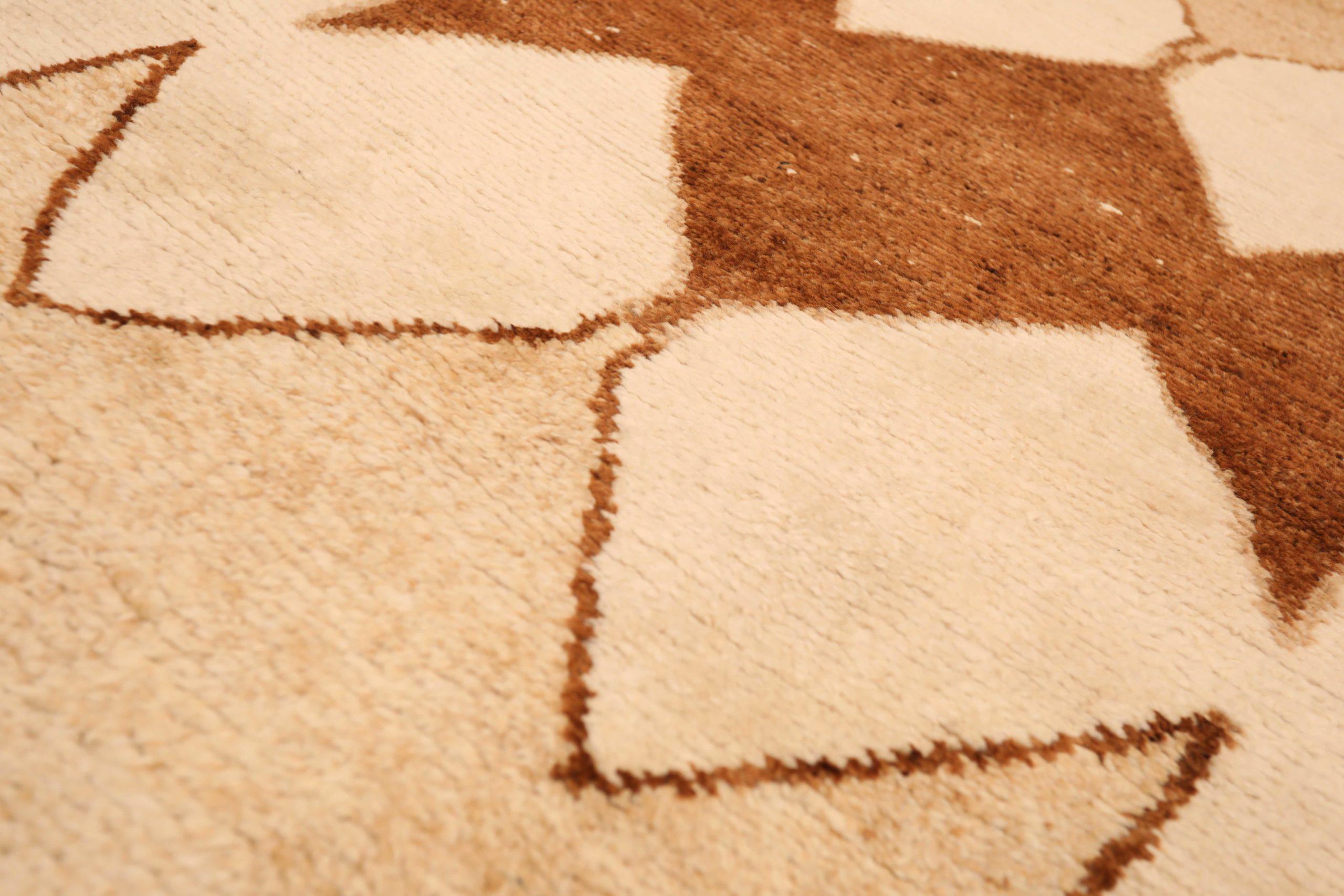 Turc Tapis de course Turkey Anatoly - Laine Brown Ivory Design - 93370 en vente