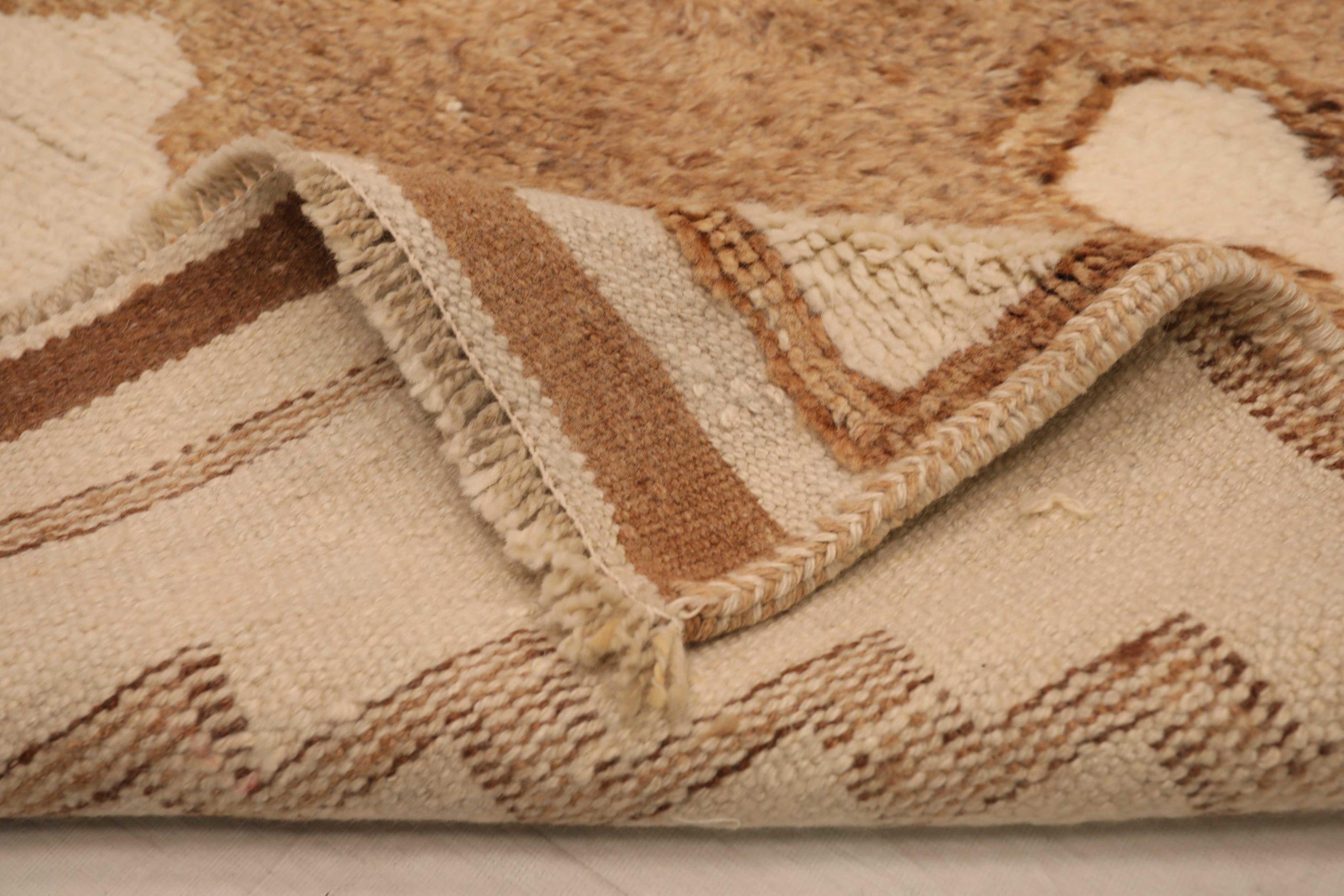 Tapis de course Turkey Anatoly - Laine Brown Ivory Design - 93382 Excellent état - En vente à Dallas, TX