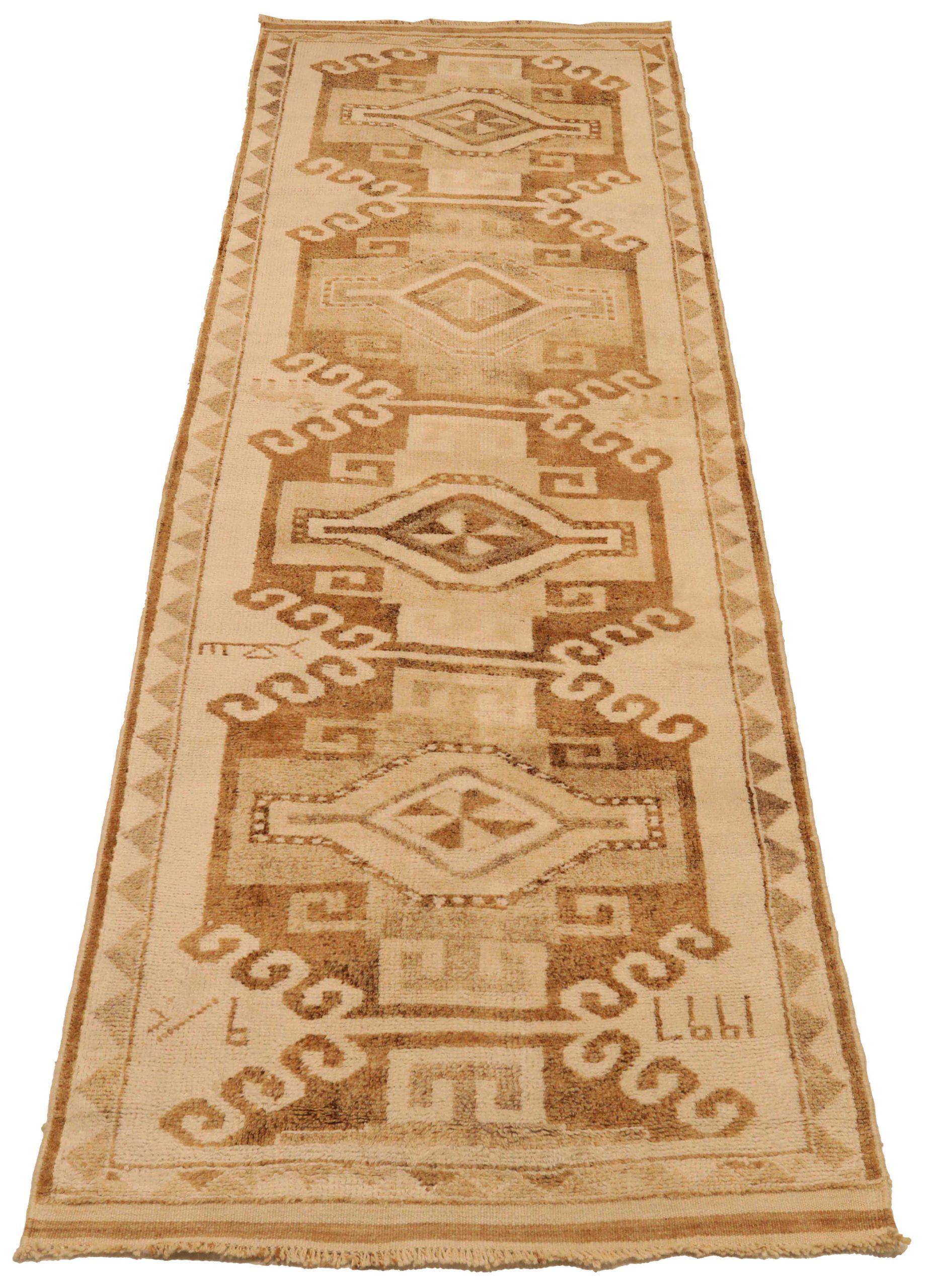 Discover the elegance of Turkey Anatoly featuring Runner Rug in Circa 1940. Designed with Wool and BrownIvory, this exclusive design is perfect for enhancing your space.