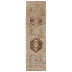 Tappeto Anatoly Runner - Lana Marrone Avorio Rosa - 93261