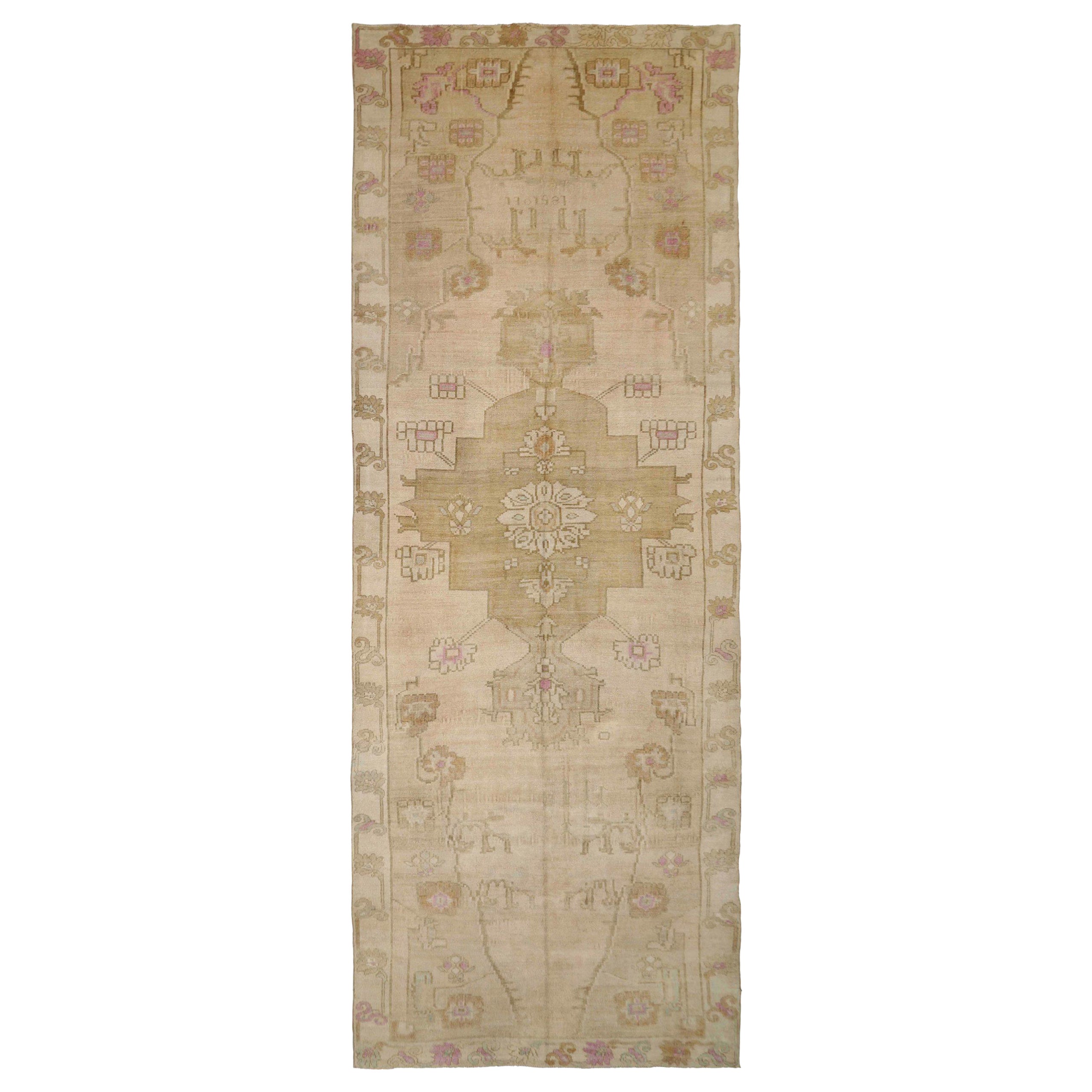 Tappeto Anatoly Runner - Lana Marrone Avorio Purpel Design - 93034