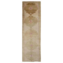 Tappeto Anatoly Runner - Lana Marrone Avorio Purpel Design - 93048