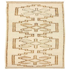 Tapis de course Turkey Anatoly - Laine Brown Ivory Yellow Design - 92531