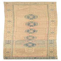 Tapis de couloir Anatoly Turquie, gris, ivoire et rose - 92690