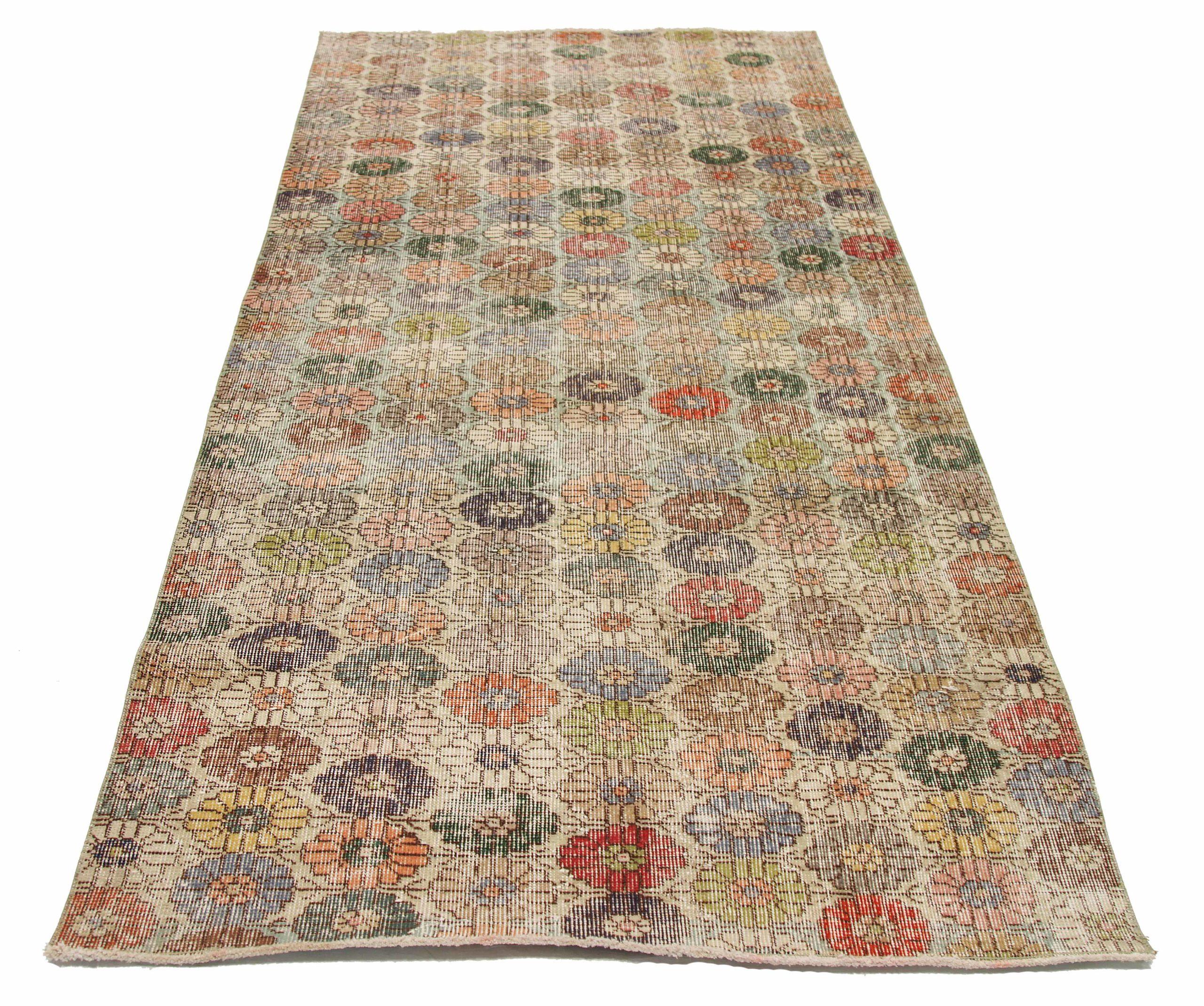 Discover the elegance of Turkey Anatoly featuring Small Rug in Circa 1940. Designed with Wool and BlueGreenIvoryPinkRedYellow, this exclusive design is perfect for enhancing your space.