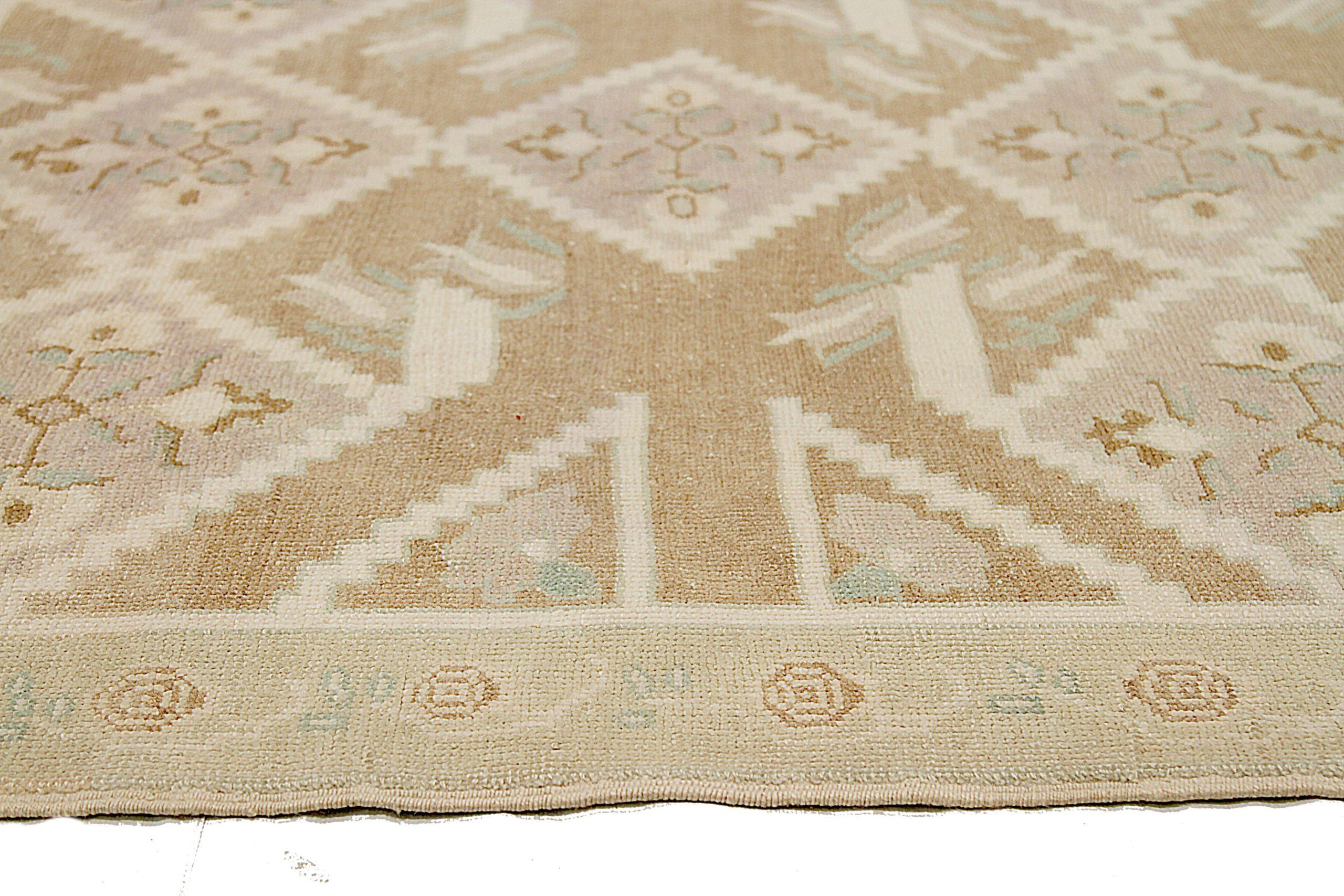 Türkei Anatoly Small Rug CIRCA 1940 - Wolle Brown Elfenbein Purpel Design - 92515 im Zustand „Hervorragend“ im Angebot in Dallas, TX