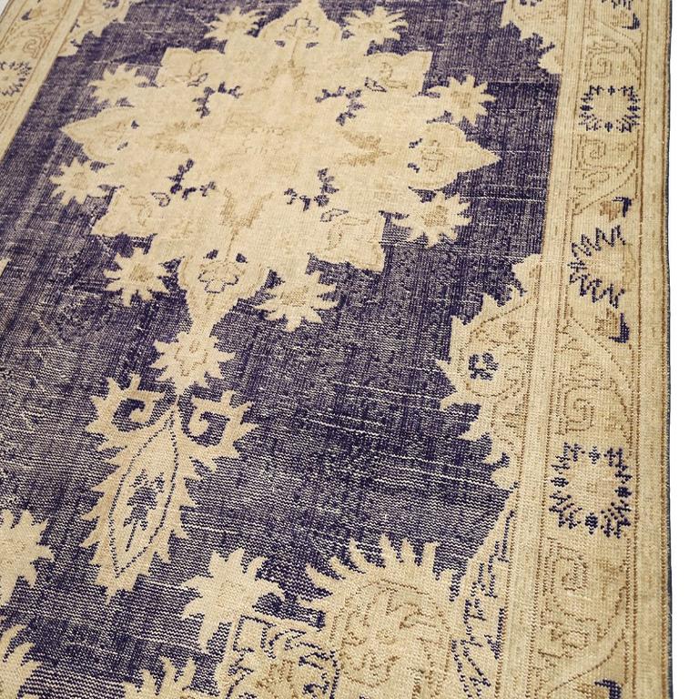 Turco Tappeto Turkey Anatoly Small - Lana Nero Avorio Design - 92981 in vendita