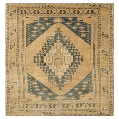 Turkey Anatoly Small Rug - Wool Black Yellow Design - 92996