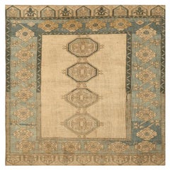Türkei Anatoly Small Rug - Wolle Blau Elfenbein Gelb Design - 92971