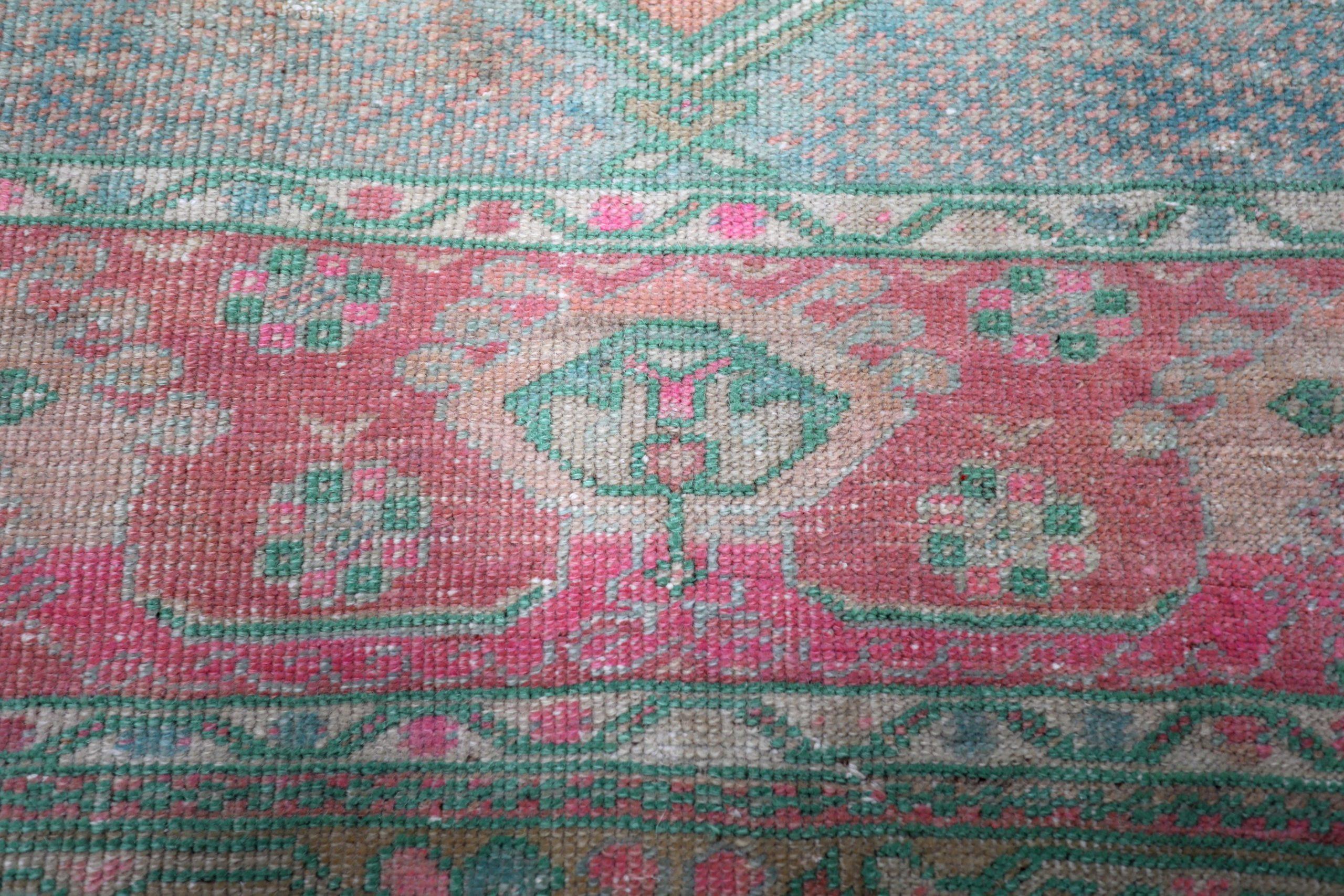 Tappeto Turkey Anatoly Small - Lana Blu Arancione Rosa Design - 93236 In condizioni ottime in vendita a Dallas, TX
