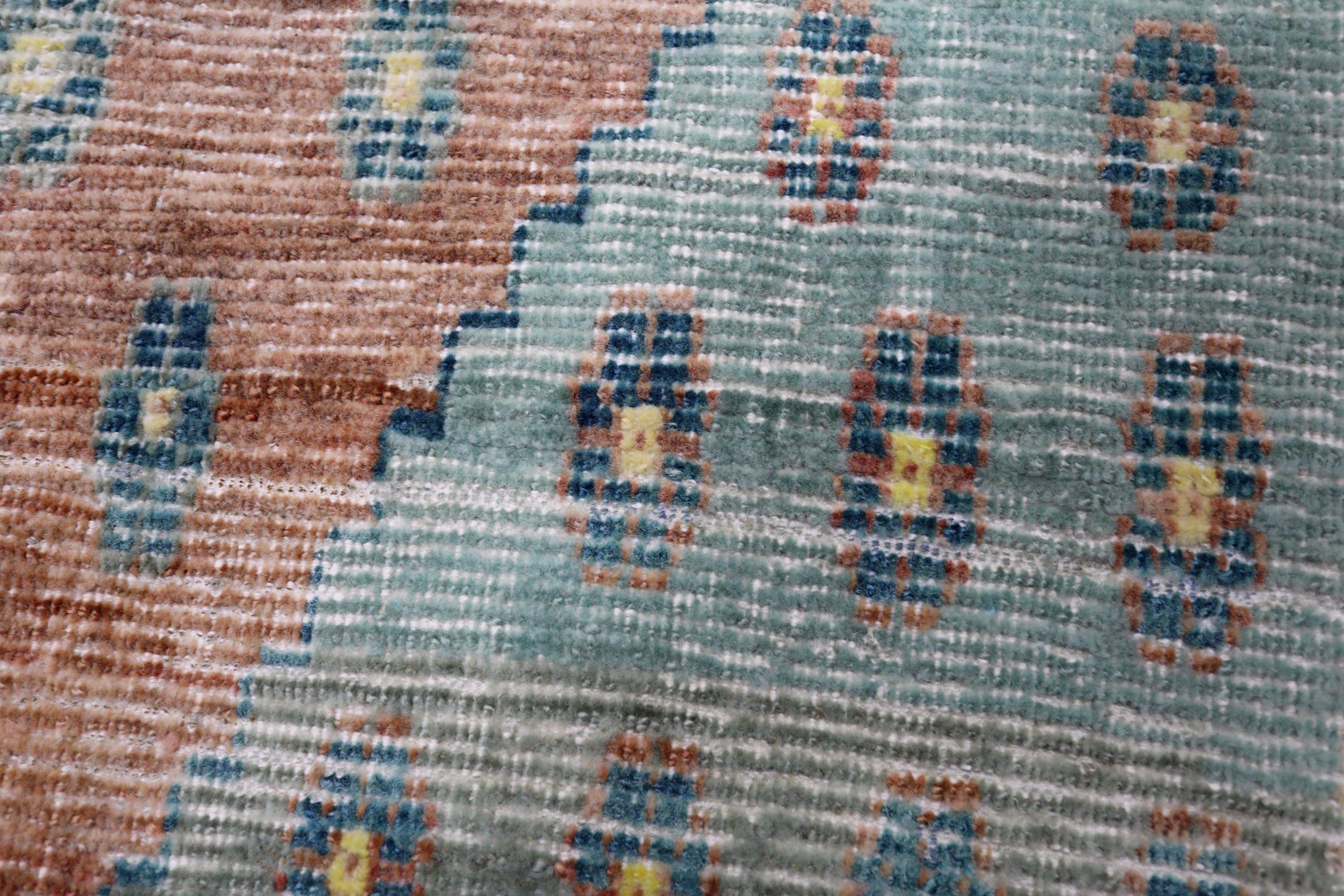 Tappeto Turchia Anatoly Small - Lana Blu Rosso Design - 93221 In condizioni ottime in vendita a Dallas, TX