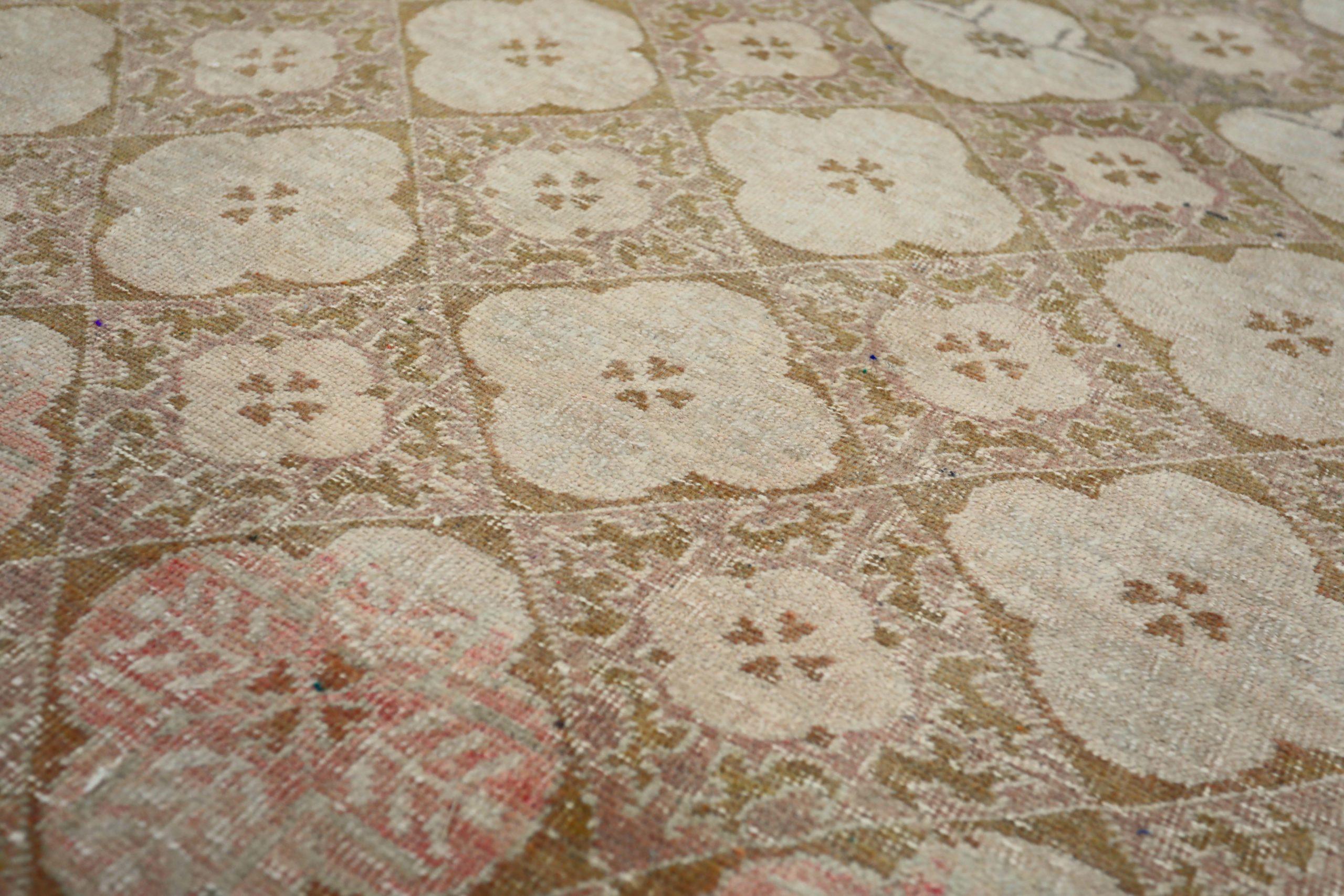 Türkei Anatoly Small Rug - Wolle Brown Elfenbein Red Design - 93096 (Türkisch) im Angebot