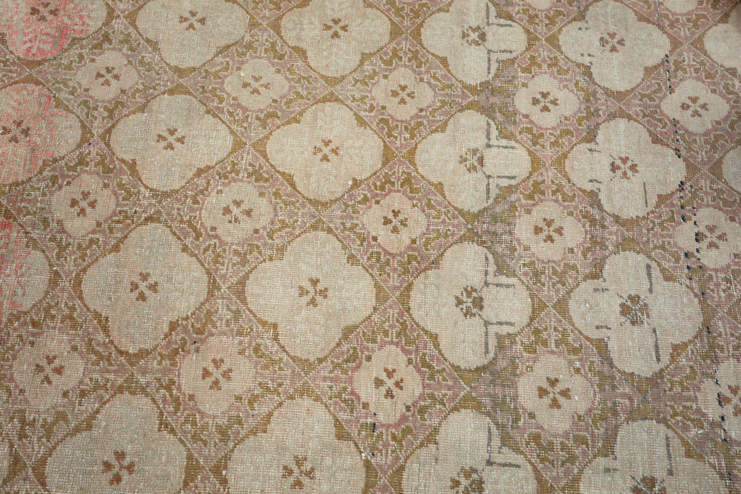 Türkei Anatoly Small Rug - Wolle Brown Elfenbein Red Design - 93096 im Zustand „Hervorragend“ im Angebot in Dallas, TX