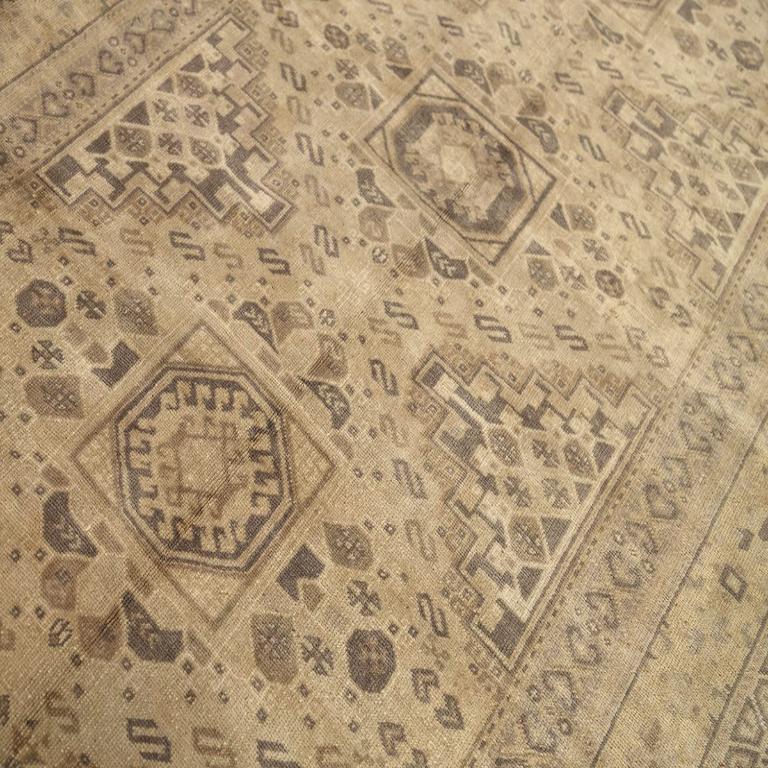 Türkei Anatoly Small Teppich - Wolle Brown Elfenbein Taupe Design - 92973 (Türkisch) im Angebot