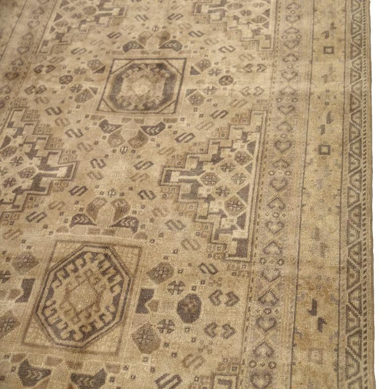 Türkei Anatoly Small Teppich - Wolle Brown Elfenbein Taupe Design - 92973 im Zustand „Hervorragend“ im Angebot in Dallas, TX