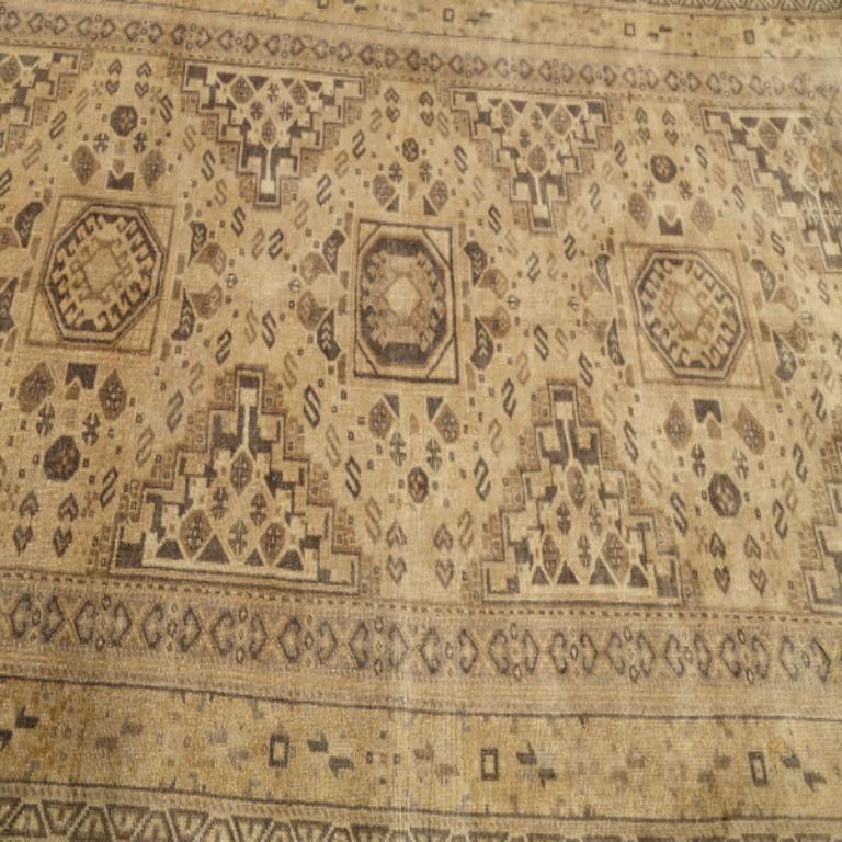 Türkei Anatoly Small Teppich - Wolle Brown Elfenbein Taupe Design - 92973 (20. Jahrhundert) im Angebot