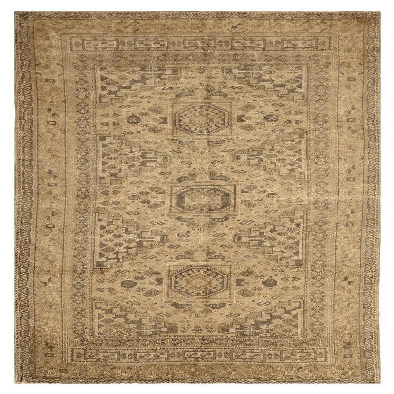 Türkei Anatoly Small Teppich - Wolle Brown Elfenbein Taupe Design - 92973