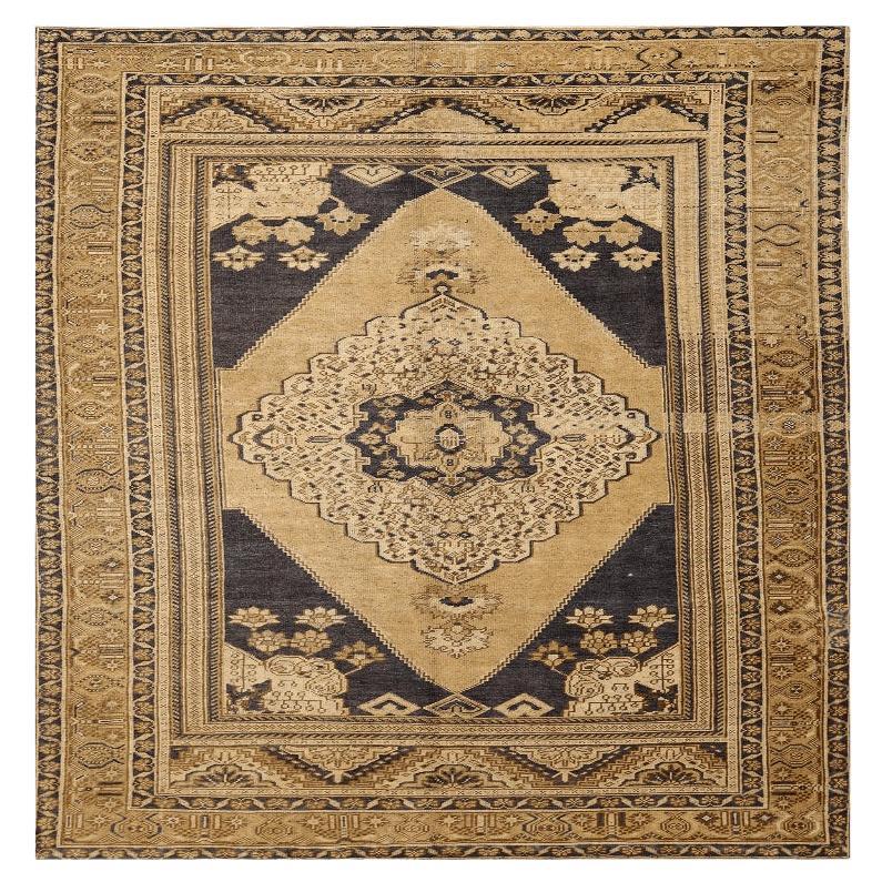 Türkei Anatoly Small Rug - Wolle Brown Elfenbein Gelb Design - 92974