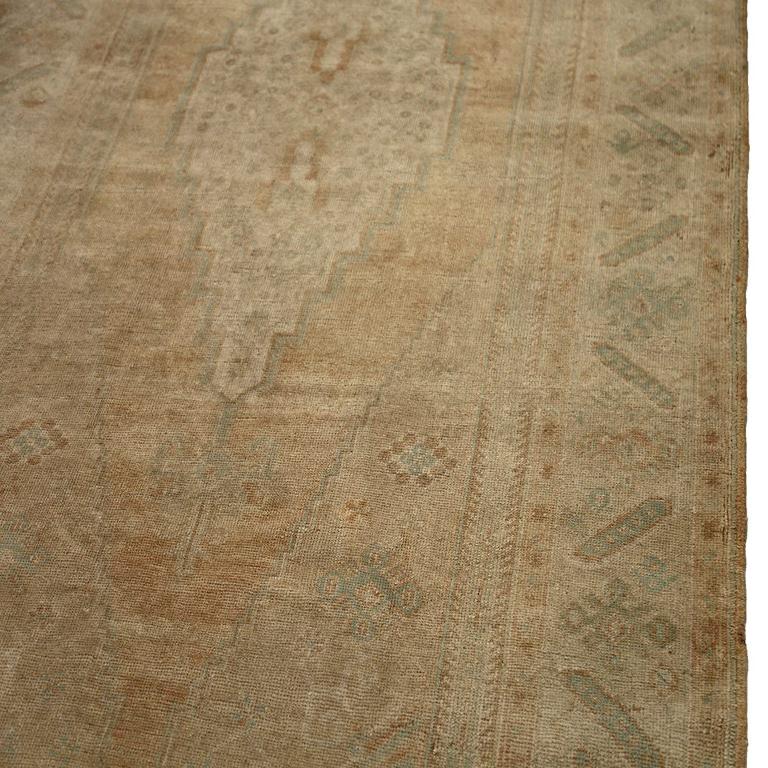 Turco Tappeto Turkey Anatoly Small - Lana Marrone Disegno Arancione - 92990 in vendita
