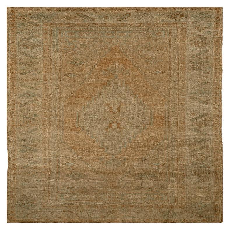 Tappeto Turkey Anatoly Small - Lana Marrone Disegno Arancione - 92990