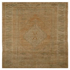 Tappeto Turkey Anatoly Small - Lana Marrone Disegno Arancione - 92990