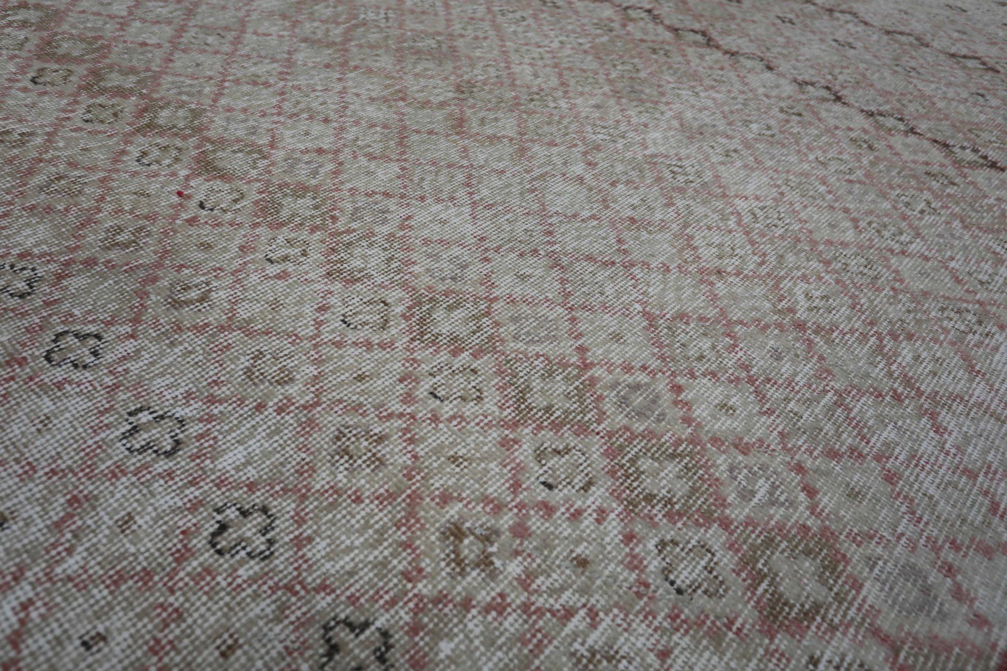 Turkey Anatoly Small Rug - Wolle Brown Taupe Design - 93084 im Zustand „Hervorragend“ im Angebot in Dallas, TX