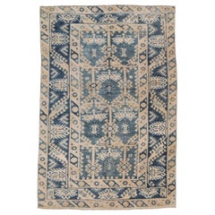 Tappeto Turkey Anatoly Small - Lana Grigio Avorio Blu Navy Design - 93121