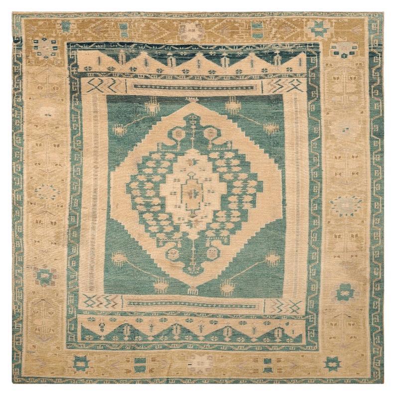 Türkei Anatoly Small Rug - Wolle Grün Elfenbein Gelb Design - 92943