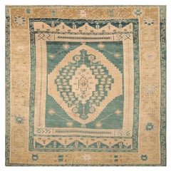Türkei Anatoly Small Rug - Wolle Grün Elfenbein Gelb Design - 92943