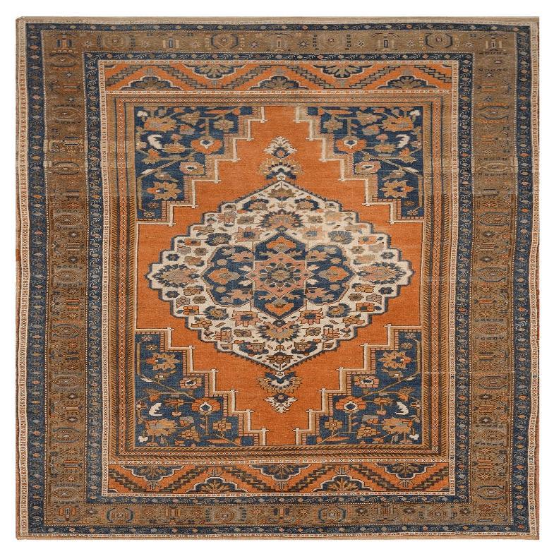 Tappeto Turkey Anatoly Small - Lana Avorio Blu Navy Arancione Design - 92989