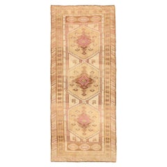Türkei Anatoly Small Rug - Wolle Elfenbein Rosa Gelb Design - 92763