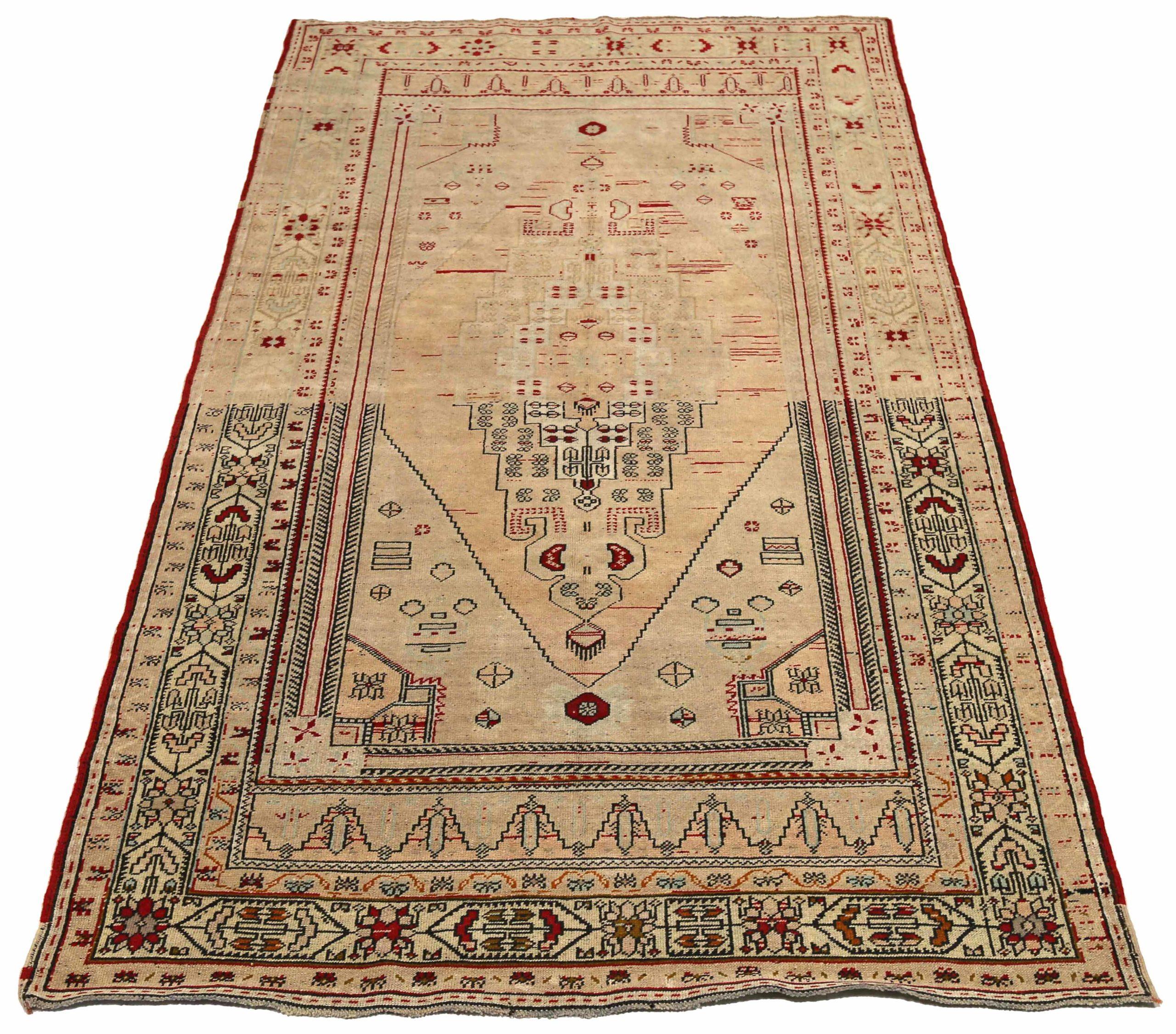 Entdecken Sie die Eleganz von Turkey Anatoly mit dem kleinen Teppich CIRCA 1940. Dieses exklusive Design aus Wolle und IvoryRedTaupe ist perfekt, um Ihren Raum zu verschönern.