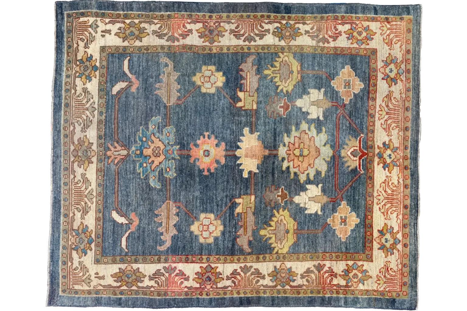 Turco Tappeto per l'area della Turchia - Design/One - Blu marino in vendita