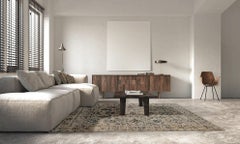 Turkey Area Rug - Sultanabad Design - Blue Brown Ivory