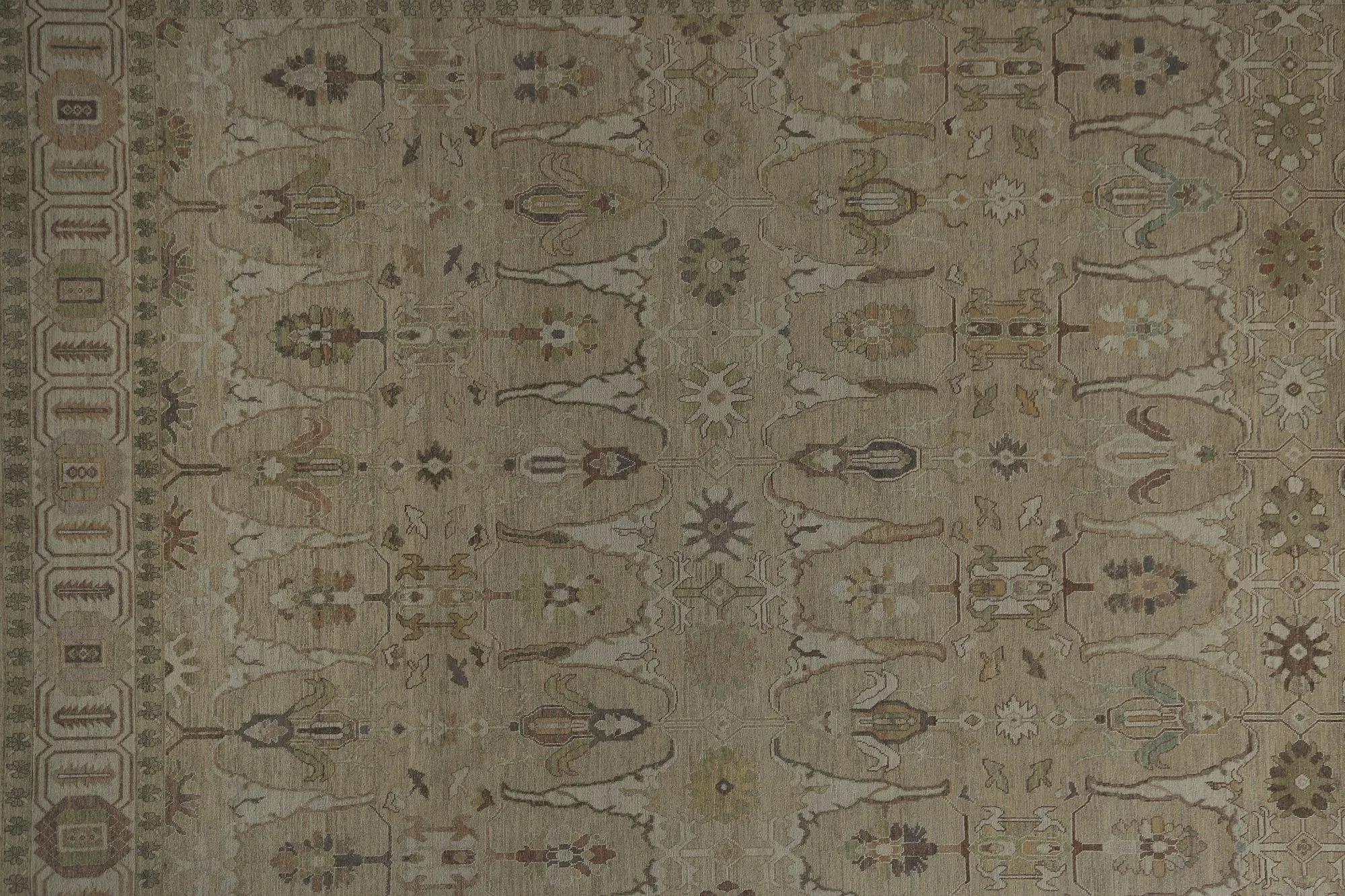 A Magnificent Traditional Turkish Bakhshayesh Wool Area Rug

A Grand Canvas of Muted Warmth Unveiled
Step into a space transformed by this magnificent Turkish Bakhshayesh Area Rug. Its design offers a grand visual experience. It presents a