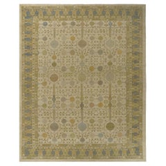 Tapis Afghanistan BAKHSHAIESH - Laine verte ivoire - 95536