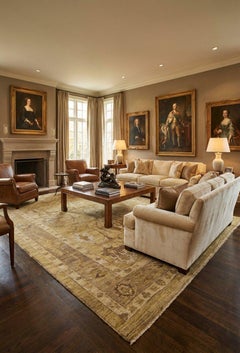 Turkey Beige Oushak Rug 10x13 ft