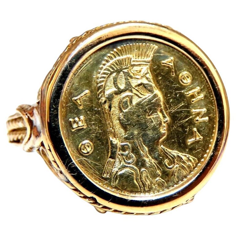 Bague Or 18 Carats Avec Pièce 10 Francs Napoléon - 7,06 G - Or Français
