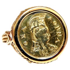Turkey Coin 18kt Gold Ring Intricate*