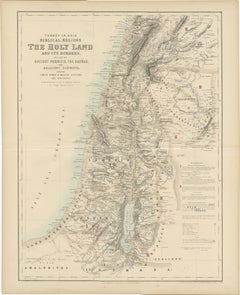 Turkey in Asia: Biblical Regions and the Holy Land from The Royal Atlas (1856)