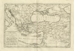 Turkey in Europe & Asia – Ottoman Lands by Bonne c.1780