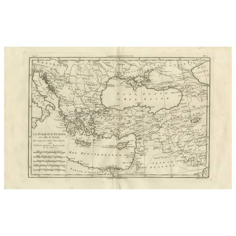 Turkey in Europe & Asia – Ottoman Lands by Bonne c.1780
