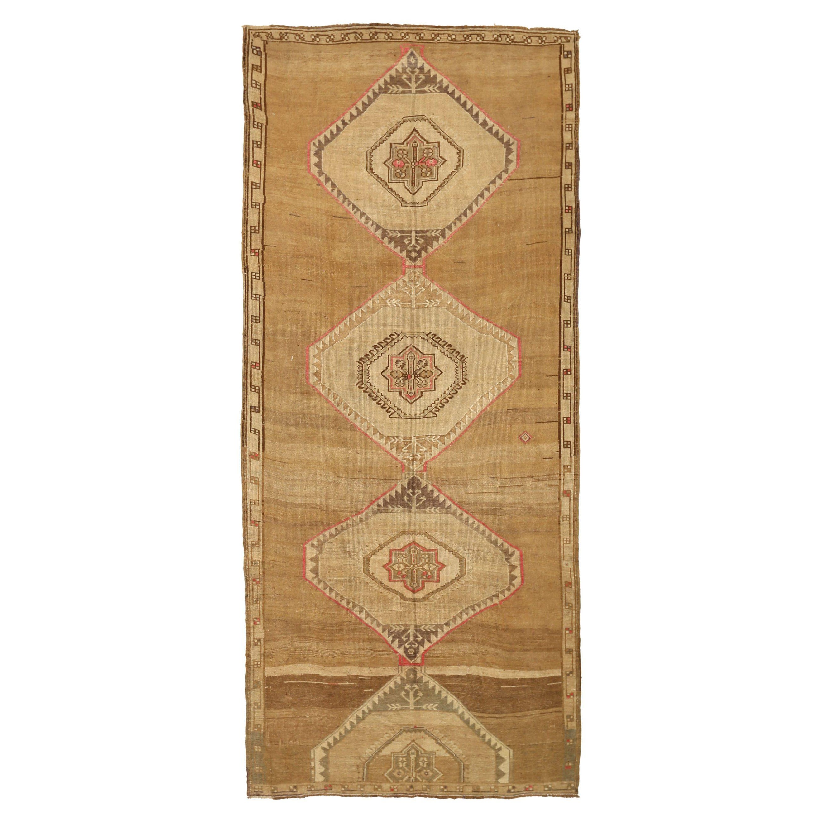 Tappeti Turchia Kars - Lana Marrone Avorio Rosa - 92772