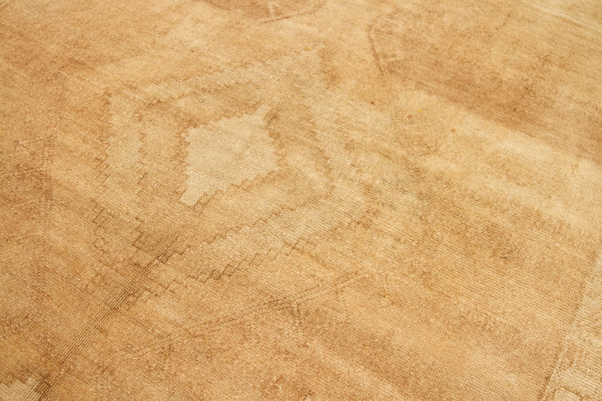 Türkei Kars Area Rugs - Wolle Brown Taupe Design - 92676 (Türkisch) im Angebot
