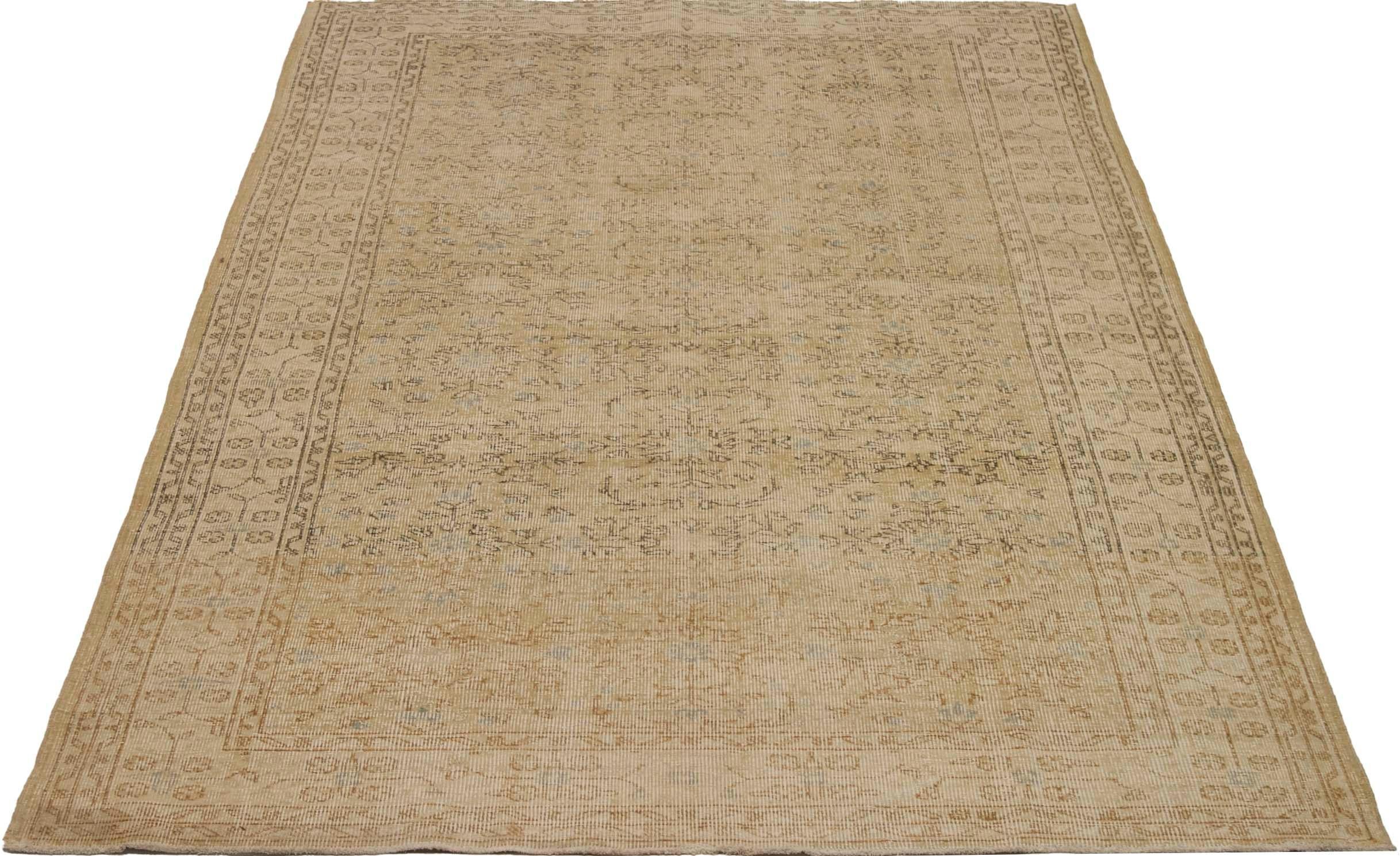 XX secolo Tappeto Turchia Kayseri Small Design - Lana Avorio - 92744 in vendita