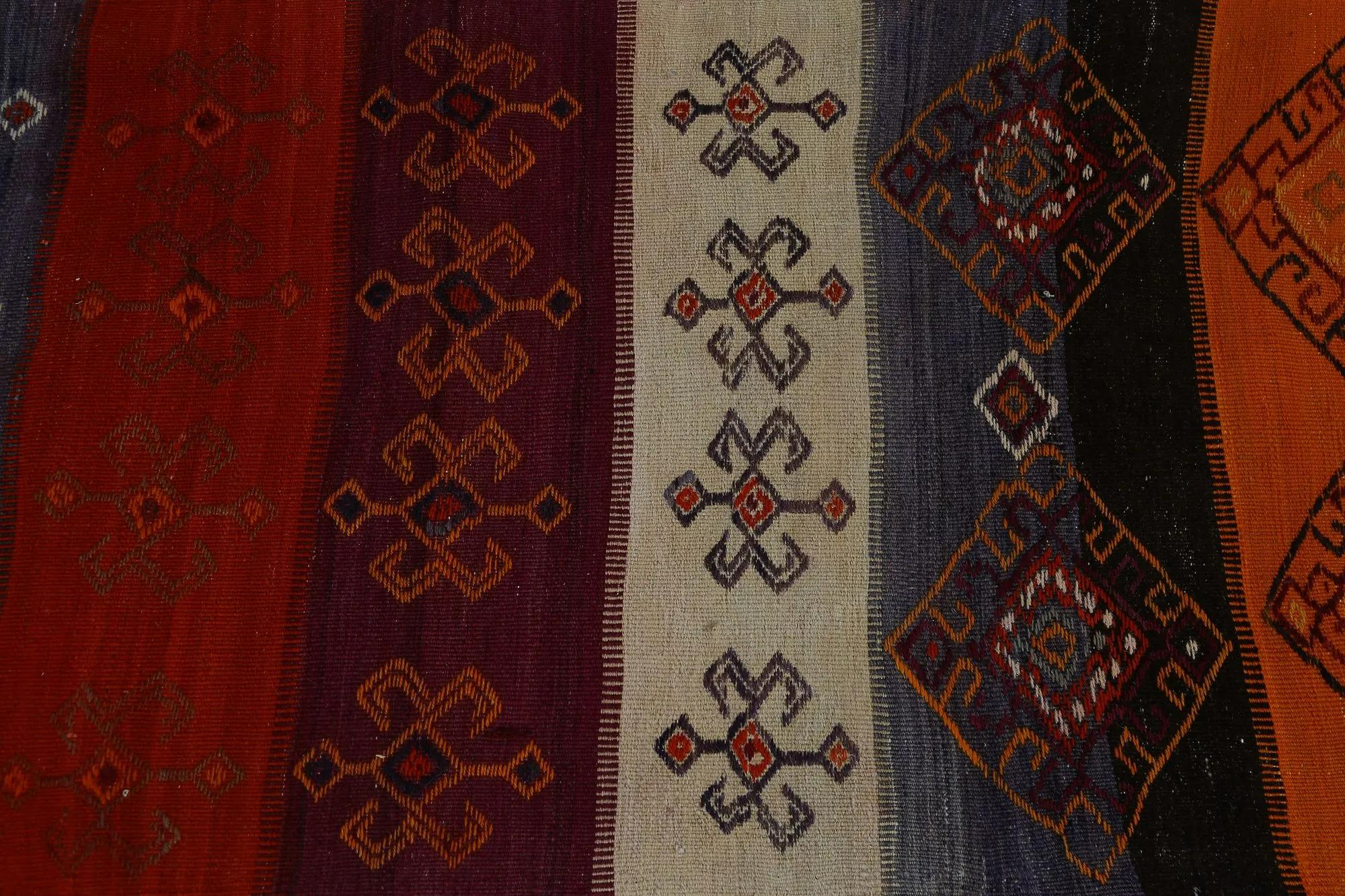 Türkische Kelim-Teppiche aus der Türkei – Design – 98639 (20. Jahrhundert) im Angebot