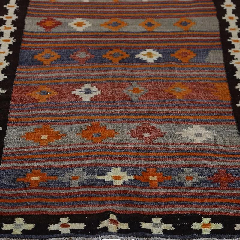 Noué à la main Tapis Kilim de Turquie - Design - 98641 en vente