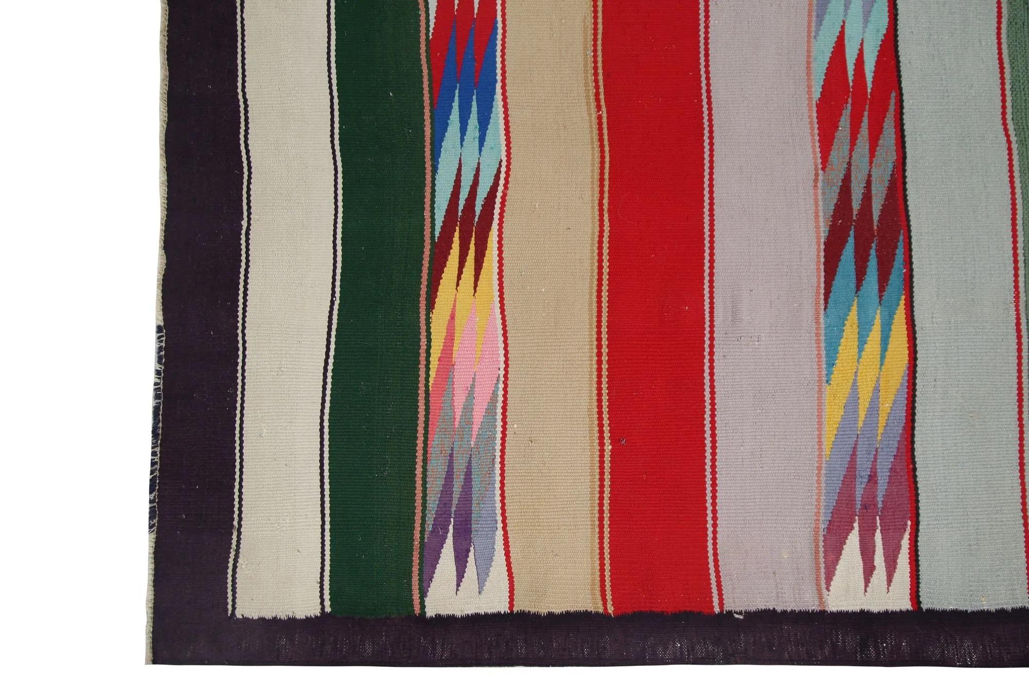Tapis Kilim de Turquie - Design - 98654 Excellent état - En vente à Dallas, TX